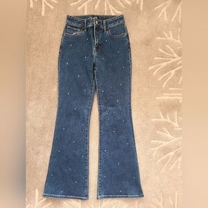 Gap Factory Rhinestone jeans. FLARE HIGH RISE. Size 10 girls